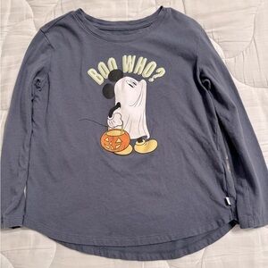 Navy long sleeve Mickey Halloween shirt
